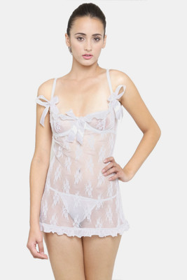DreamBe Women Chemise(White)