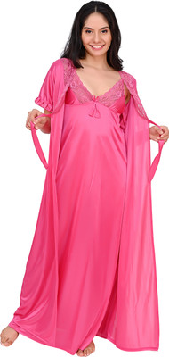 RaatiNightwear Women Nightdress(Green)