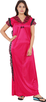 INSTRY Women Nighty(Pink)