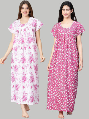 CLOCHOICE Women Nightdress(Purple)