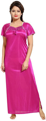 Rangmor Women Nighty(Purple)