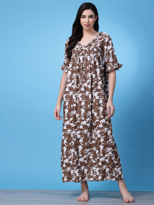 Oomph! Women Nighty(Brown)
