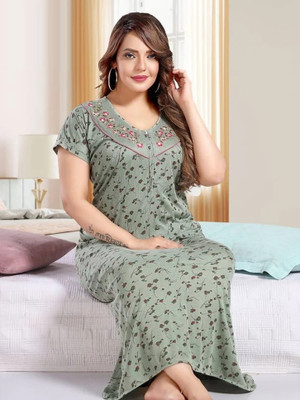 HouseOfCommon Women Nighty(Multicolor)