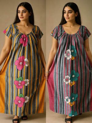 Suchitra Women Nighty(Multicolor)