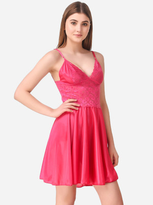 DreamBe Women Nighty(Pink)
