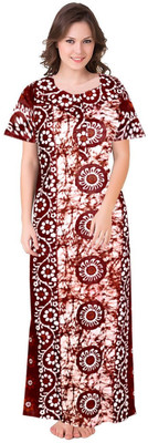 VRSU Women Nighty(Multicolor)