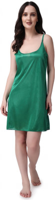 AR STYLES Women Nighty(Green)