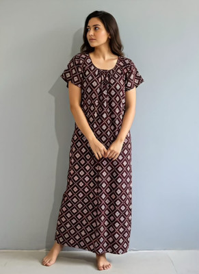 Swara Women Nighty(Maroon)