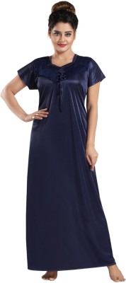 SIAMI Women Nighty(Blue)