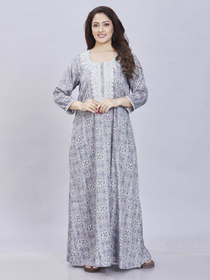 Sanaa Women Nighty(Multicolor)