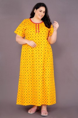 Misss Cute Women Nighty(Yellow)