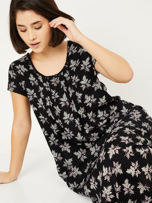 MAX Women Nighty(Black)