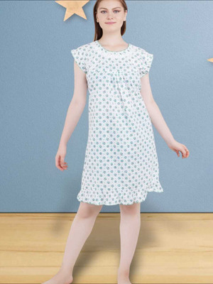 LDHSATI Women Nighty(White)