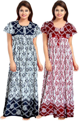 SUNIL Women Nightdress(Multicolor)