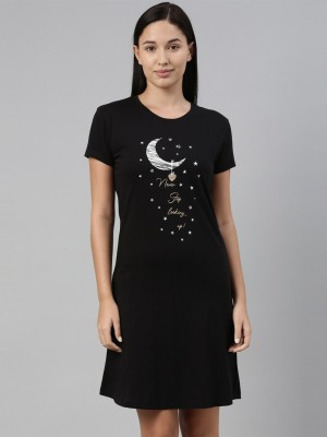 TWIN BIRDS Women Nightshirts(Black)