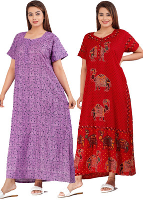 Sharma Distributor Women Nighty(Multicolor)