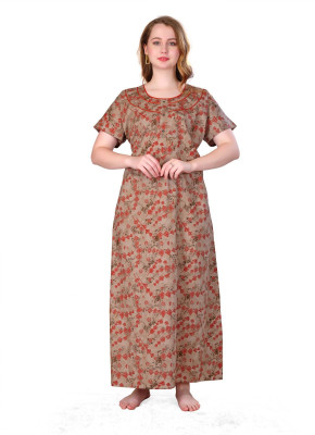 Maha Ganesh Textile Women Nighty(Multicolor)