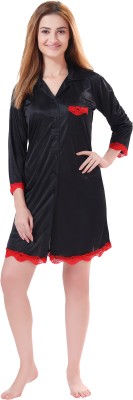 AV2 Women Nighty(Black)