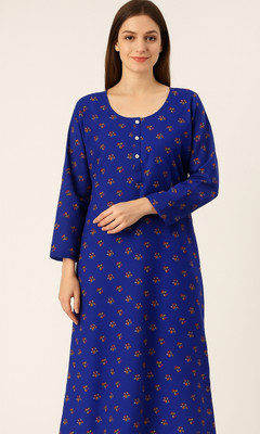 nndresses Women Nighty(Yellow)