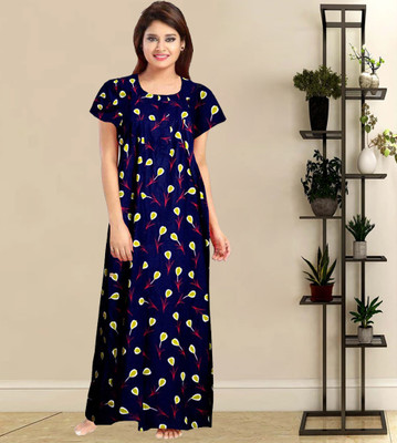 VRSU Women Nighty(Multicolor)