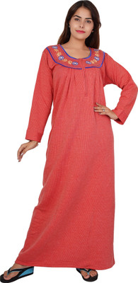 NACNO Women Nighty(Red)