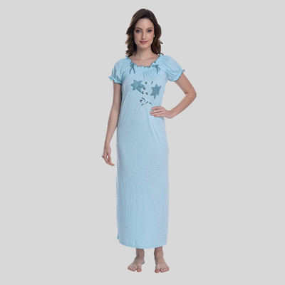 Gutthi Women Nighty(Blue)
