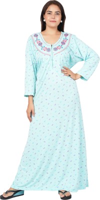 KASTOORI Women Nighty(Blue)