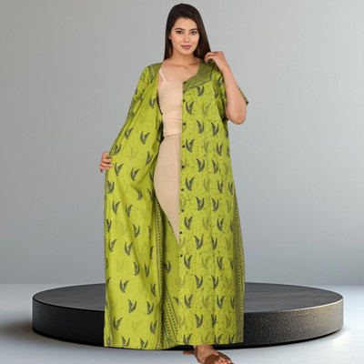 Shakti Enterprises Women Maternity/Nursing Nighty(Green)