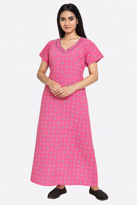 F65 Women Nighty(Pink)