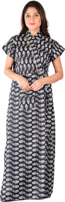 DUI KONNA Women Robe(Black)