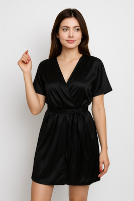 Nivcy Women Nighty(Black)
