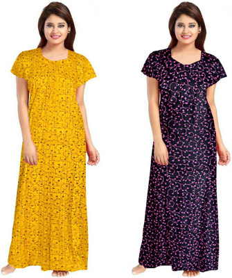 Arti fashion Women Nighty Set(Multicolor)