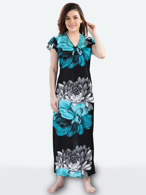 DreamBe Women Nighty(Green)