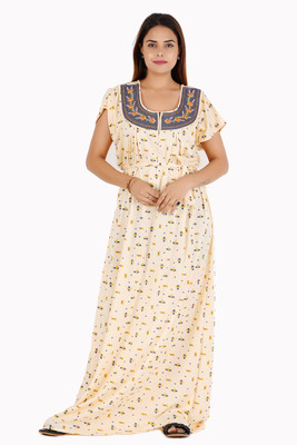 RILO Women Nighty(Beige)