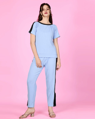 Hercill Women Nightdress(Light Blue)