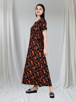 LDHSATI Women Nighty Set(Multicolor)