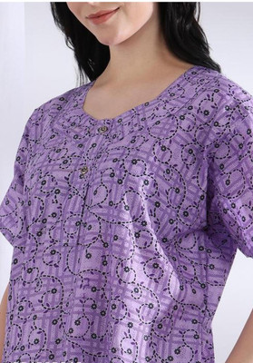 RUCHIKA ENTERPRISES Women Nightdress(Purple)