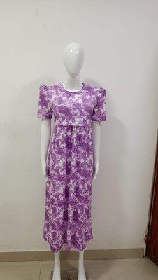 Darina Women Maternity/Nursing Nighty(Multicolor)