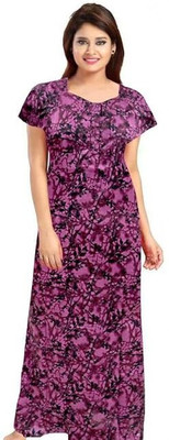 Bajrang Enterprises Women Nighty(Multicolor)