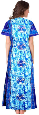 METRONAUT Women Nighty(Blue)