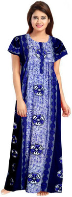 Ruishee Women Nighty(Blue)
