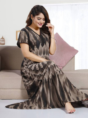 PINK CITY MART Women Nighty(Multicolor)