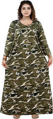 Balnce Collection Women Nighty(Green)