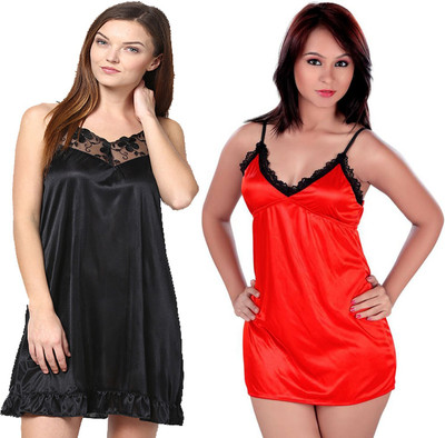 Boosah Women Nighty(Multicolor)