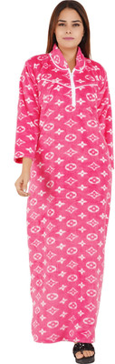 NACNO Women Nighty(Pink)