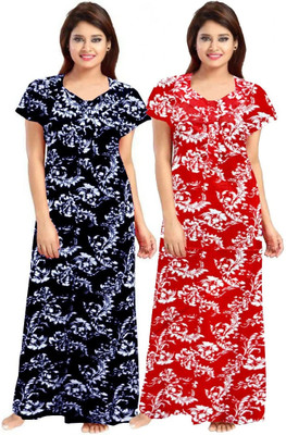 AAKARSHANA CREATION Women Nighty(Multicolor)