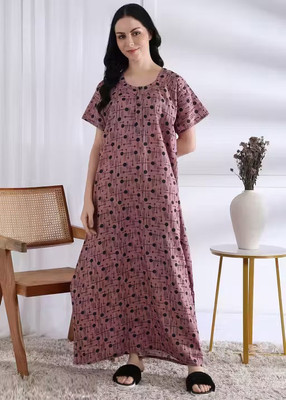 VRSU Women Nightdress(Pink)