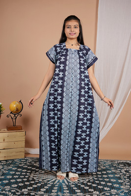 Priyanka Creation Women Nighty(Blue)
