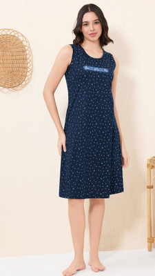 QUIRA Women Nighty(Blue)