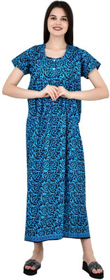 mdp Women Nighty(Blue)